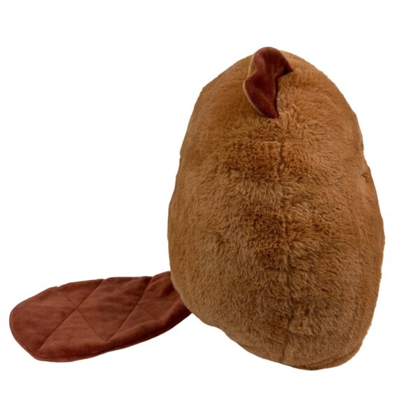 Squishmallows Fuzzamallows Beaver Plush Toy 10" Soft Brown Stuffed Animal - Picture 4 of 7